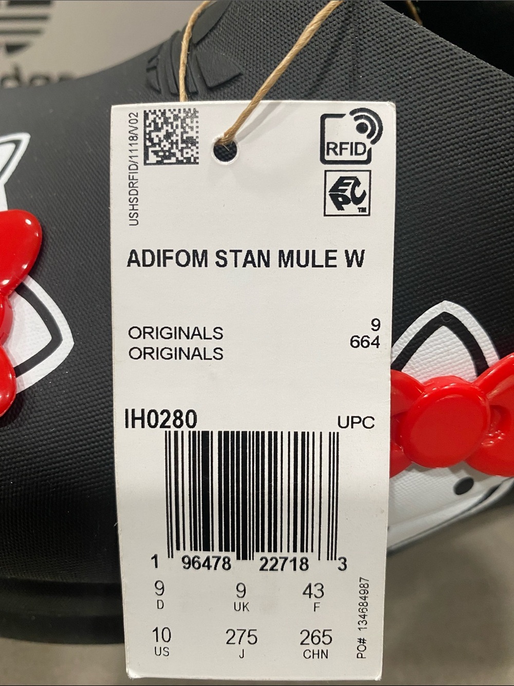 NIB adidas hello kitty stan smith mule womens 10 - Picture 10 of 10
